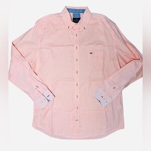 Baileys Men’s XL Peach Long Sleeve Button Down Shirt 100% Cotton Regular Fit